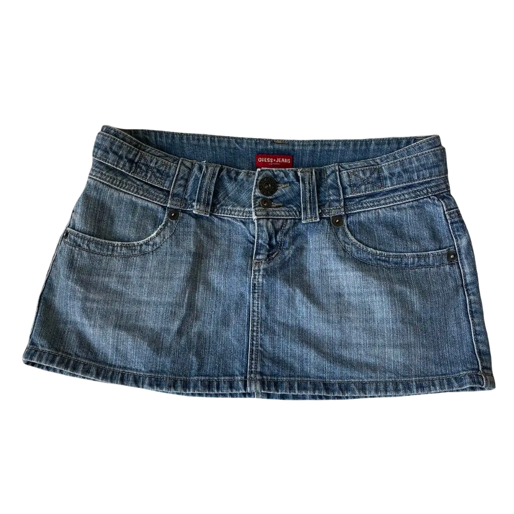 Low Blue Mini Skirt
