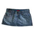 Low Blue Mini Skirt