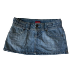 Low Blue Mini Skirt