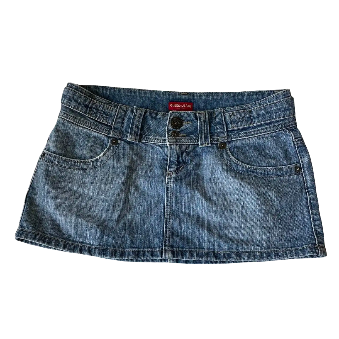 Low Blue Mini Skirt