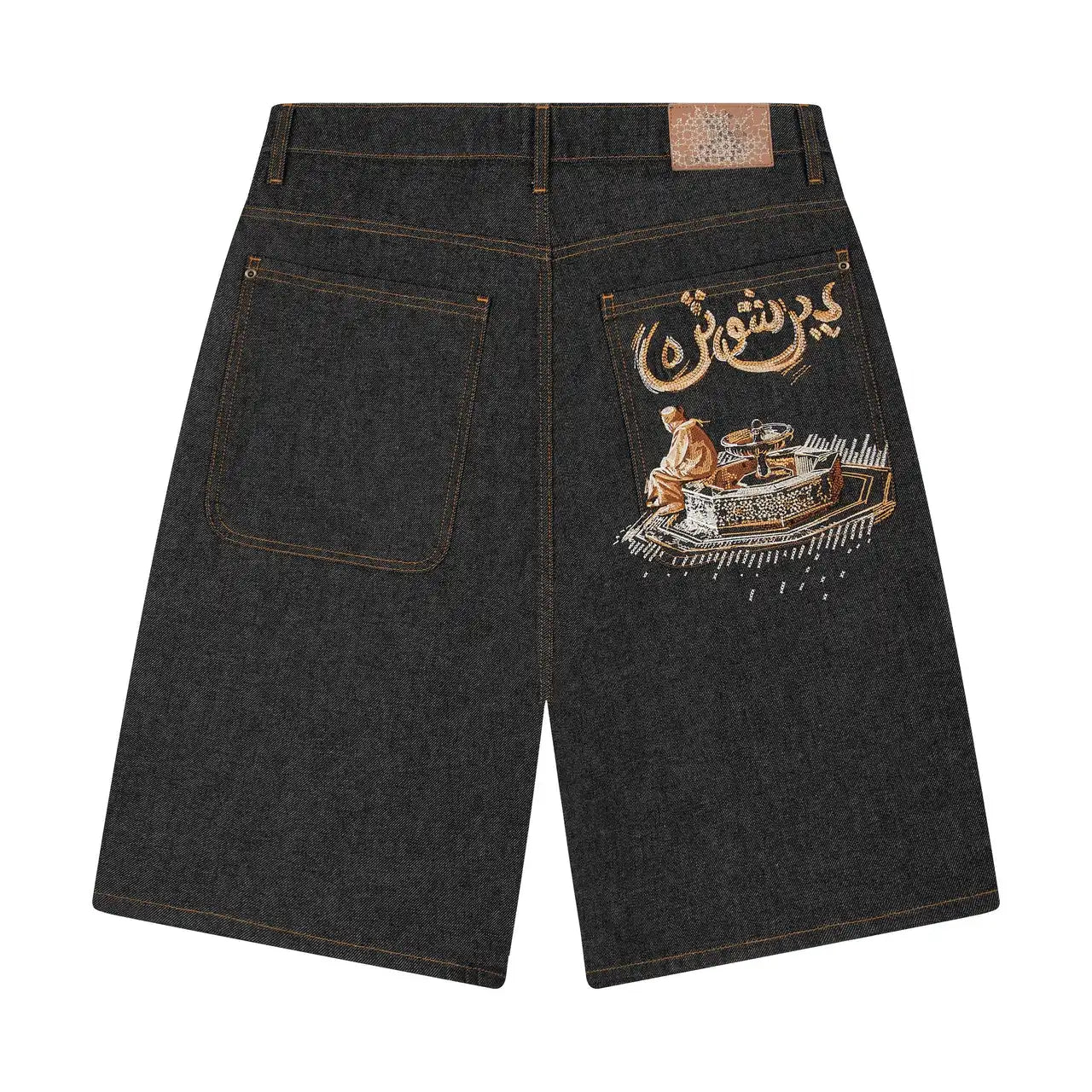Vintage denim shorts from My Store featuring distressed details, high-waisted fit, and classic blue denim fabric.