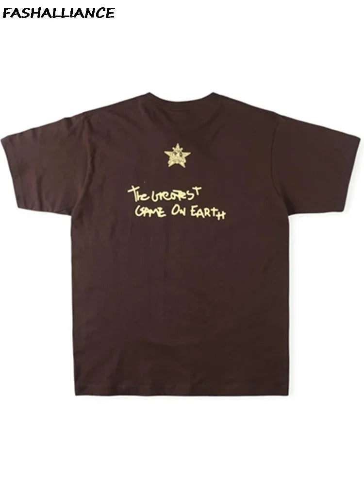 Cactus Jack T-shirt by My Store featuring a graphic print, casual fit, and cotton fabric in black with colorful design elements.