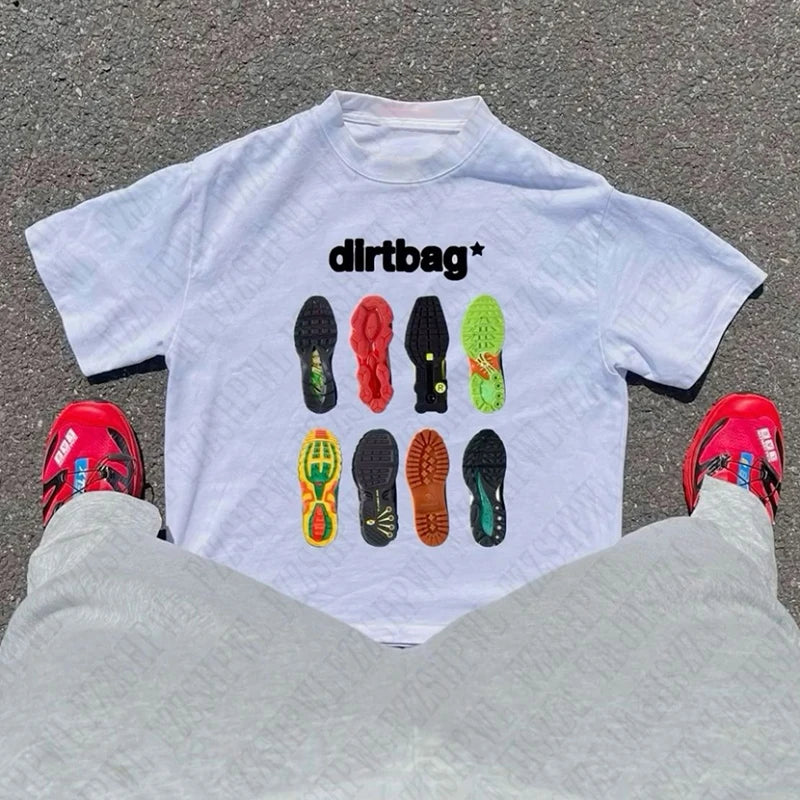 Dirtbag T-Shirt from My Store featuring a casual fit with a graphic design on the front, made of soft cotton fabric.