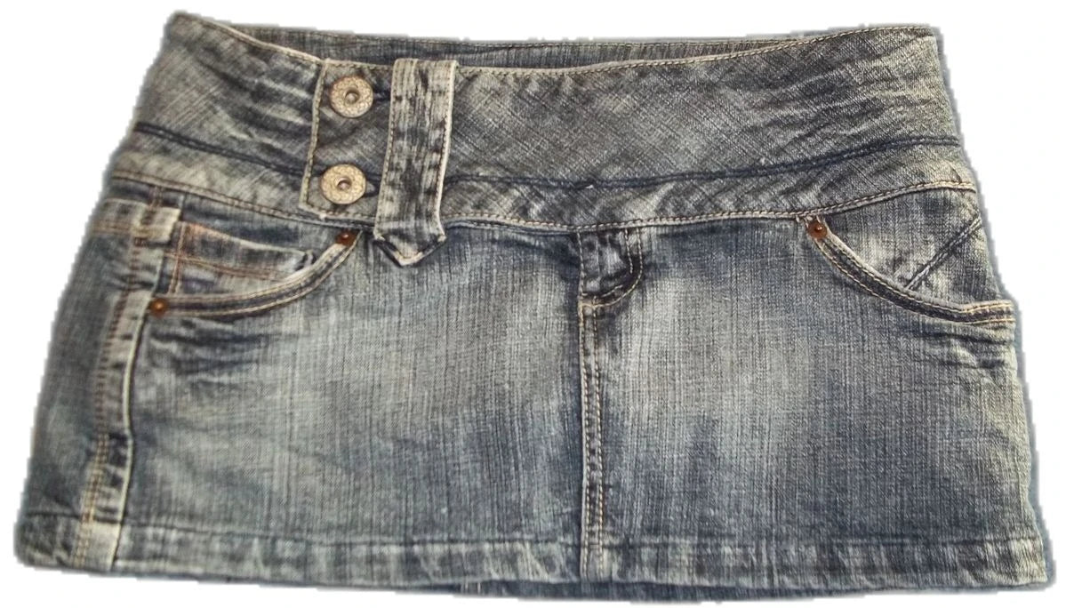 Grey Low Rise Skirt