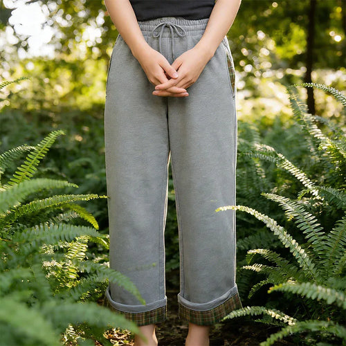 Wide 2000s-style pants from My Store featuring a relaxed fit and fabric details, shown in a front view.