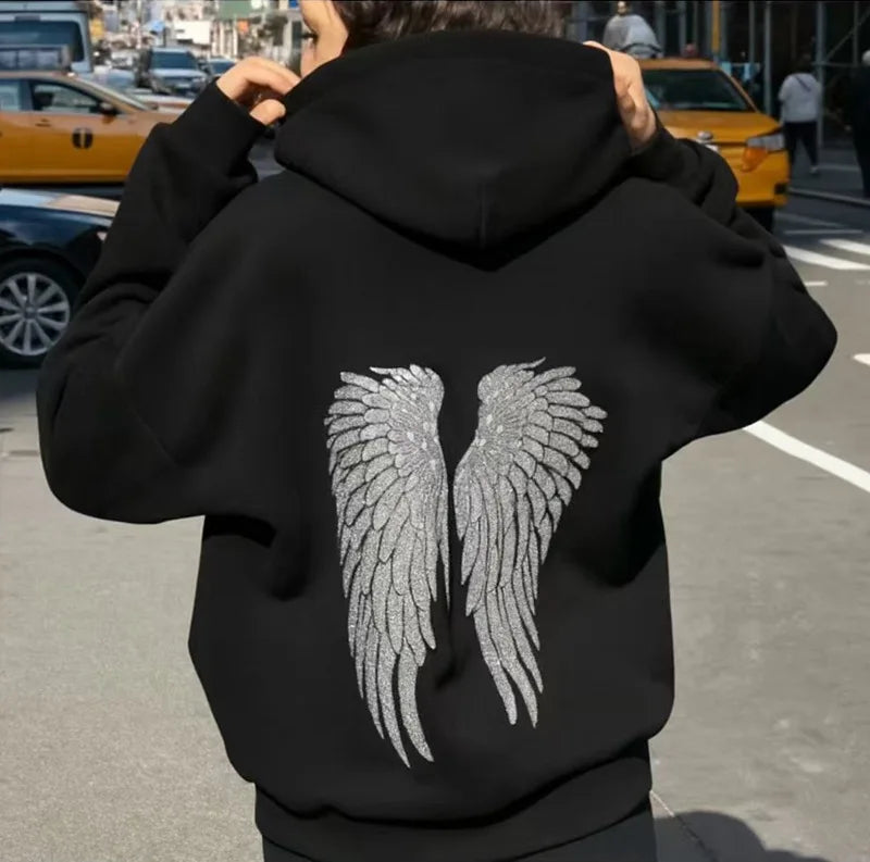 Back Wings Oversized Hoodie