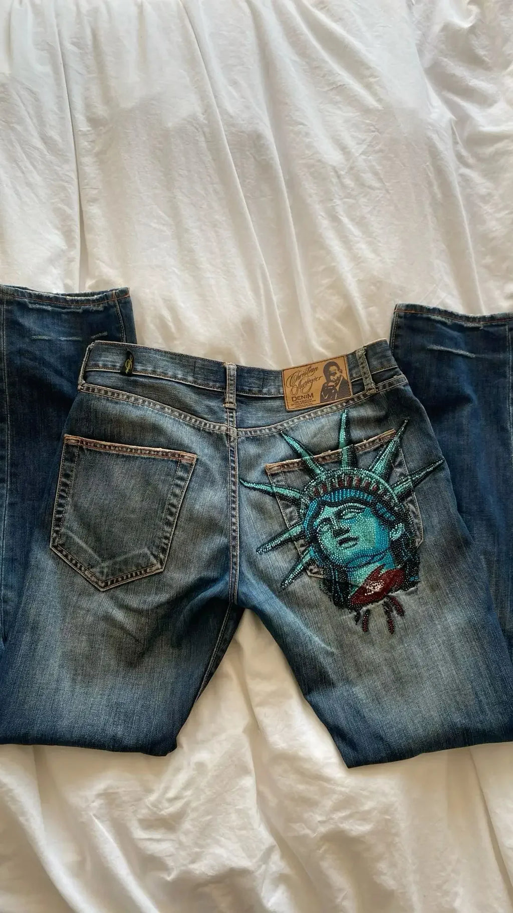Statue of Liberty Diamonds Denim