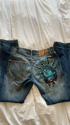 Statue of Liberty Diamonds Denim