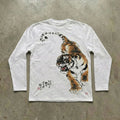 Tiger long sleeve shirt by My Store, featuring a bold tiger print design on soft fabric.