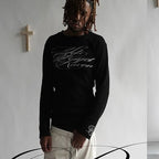 NOIZSY Styled V2 Long Sleeve shirt in black, featuring a fitted design and stylish crew neckline.