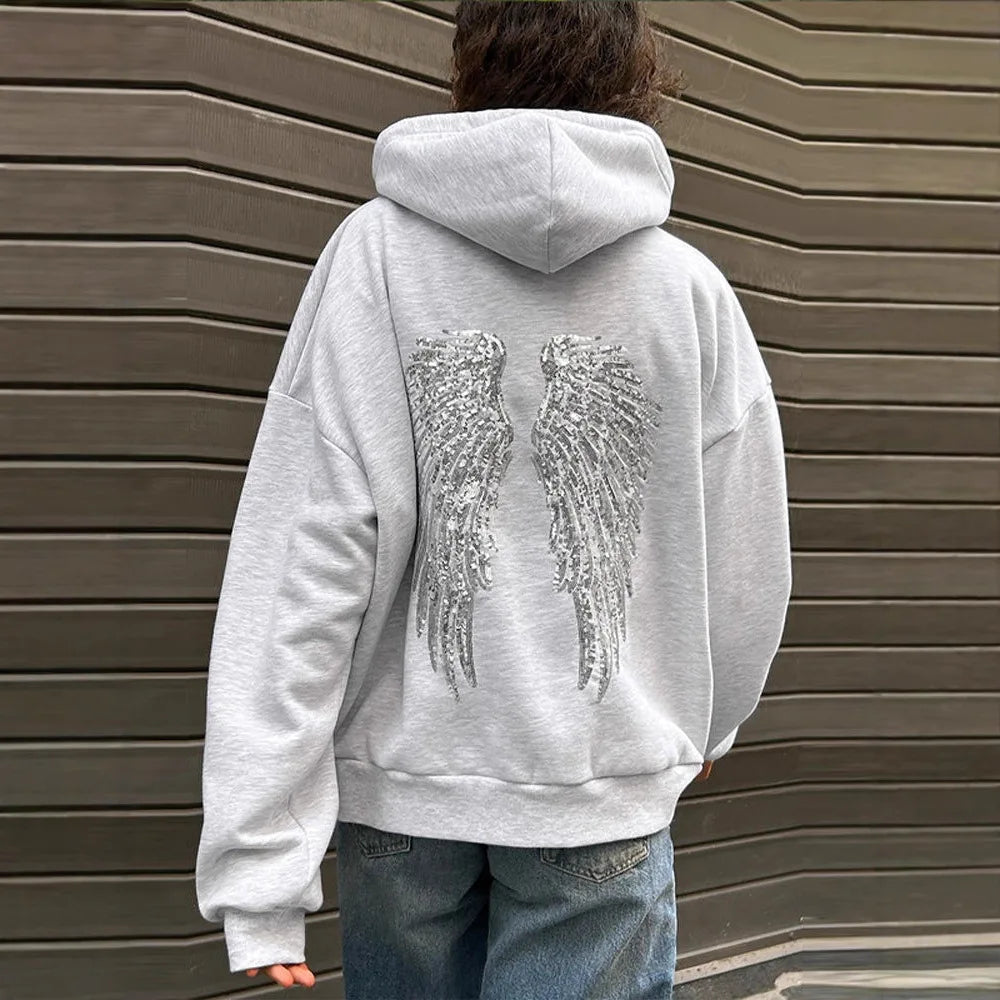 Back Wings Oversized Hoodie