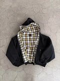 Front and back view of a stylish gray Both-Sided Hoodie by My Store, featuring reversible design and comfortable fabric.