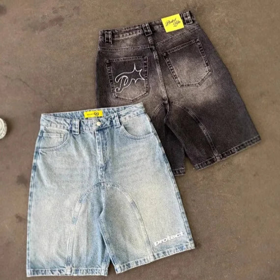 Retro Project Shorts by My Store featuring a stylish design, casual fit, and comfortable fabric perfect for summer wear.