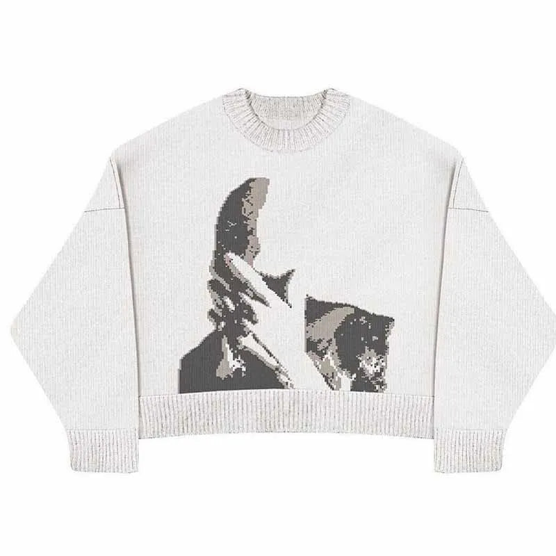 Frank Ocean sweater in soft knit fabric featuring a stylish design, perfect for casual wear and layered looks.