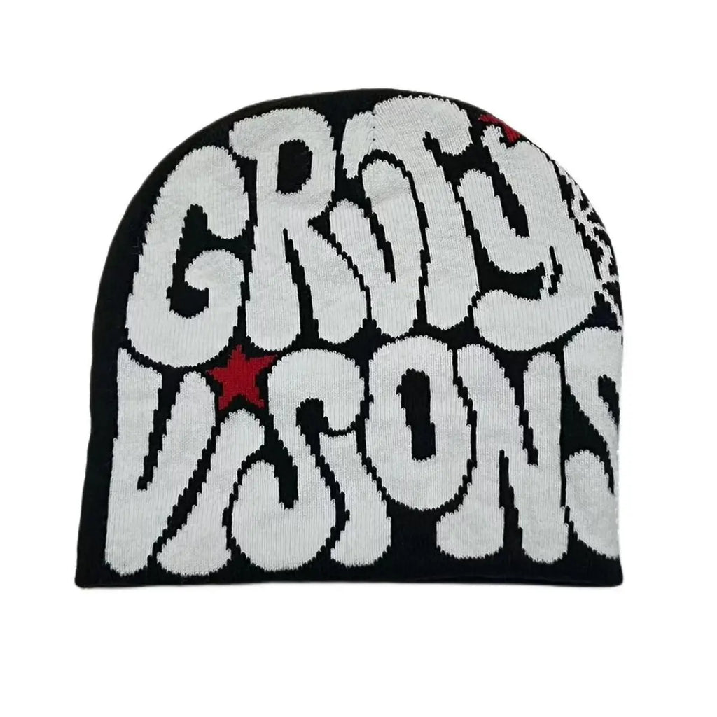 Gray GRVTY Beanie by My Store featuring a soft knit design and a folded brim, perfect for casual winter wear.