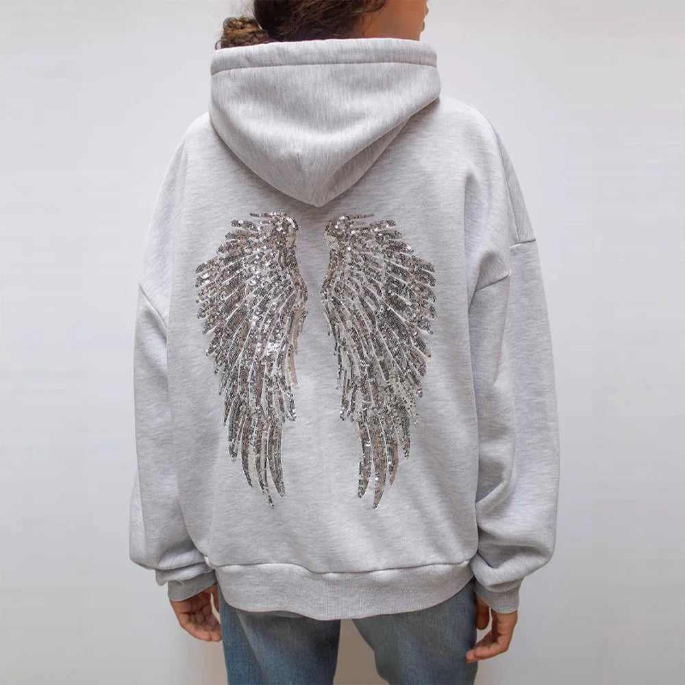 Back Wings Oversized Hoodie