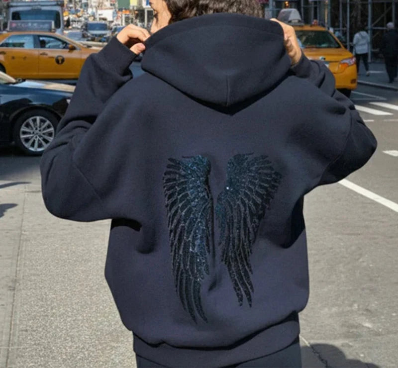 Back Wings Oversized Hoodie