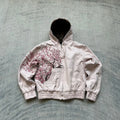 Cherry Blossom hoodie by My Store featuring a soft pink fabric with cherry blossom floral print on the front.