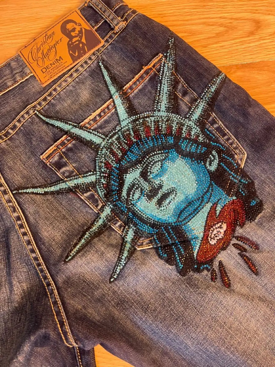 Statue of Liberty Diamonds Denim