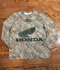Honda JT Racing shirt by NOIZSY featuring bold logo design, casual fit, and vibrant colors for motorcycle enthusiasts.