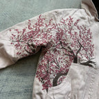 Cherry Blossom hoodie by My Store featuring a soft pink fabric with cherry blossom floral print and a comfortable hood.