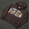 Brown Washed Hoodie