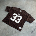 My Store 33 jerseys, colorful athletic shirts displayed on hangers, showcasing a variety of sports jersey designs.