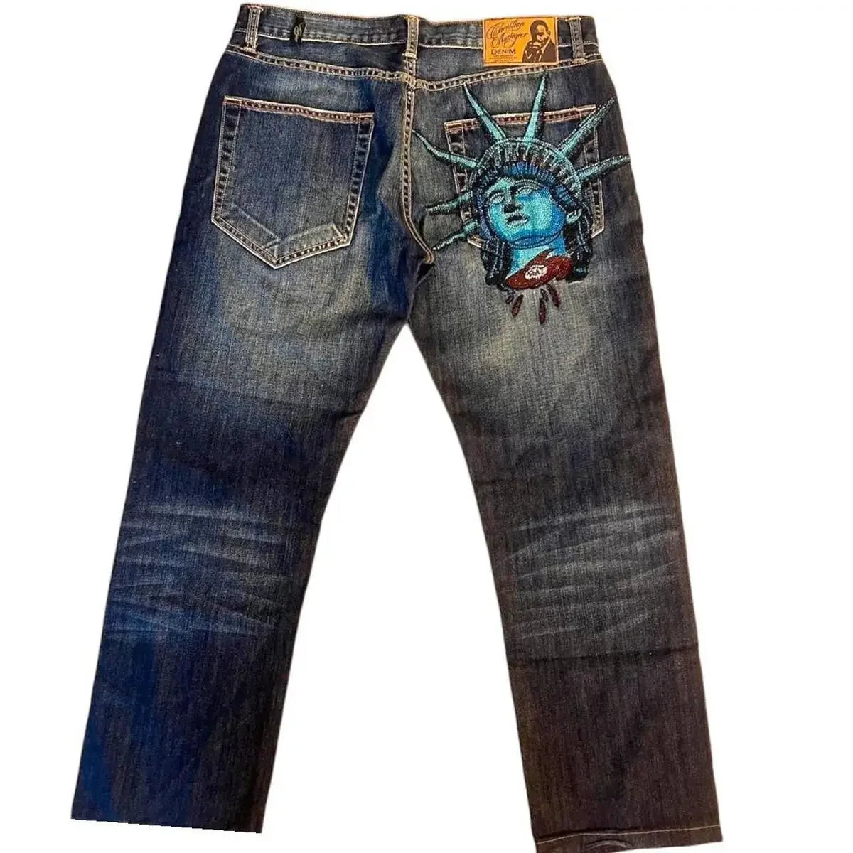 Statue of Liberty Diamonds Denim