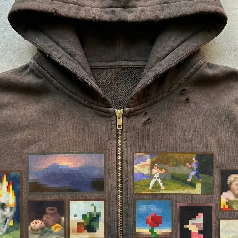 Paint Gallery Zipper