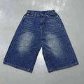Casual denim pants from My Store showing classic blue jeans with a relaxed fit and five-pocket design.