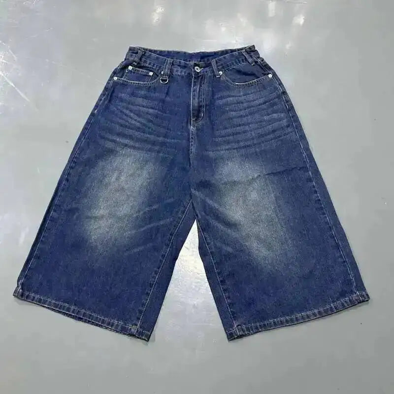 Casual denim pants from My Store showing classic blue jeans with a relaxed fit and five-pocket design.