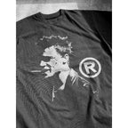 Black "Fight Club" T-shirt by My Store featuring a bold graphic print on the front, casual men's clothing.