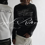 NOIZSY Styled V2 Long Sleeve shirt in black, featuring a fitted design and crew neckline, displayed flat on a white background.