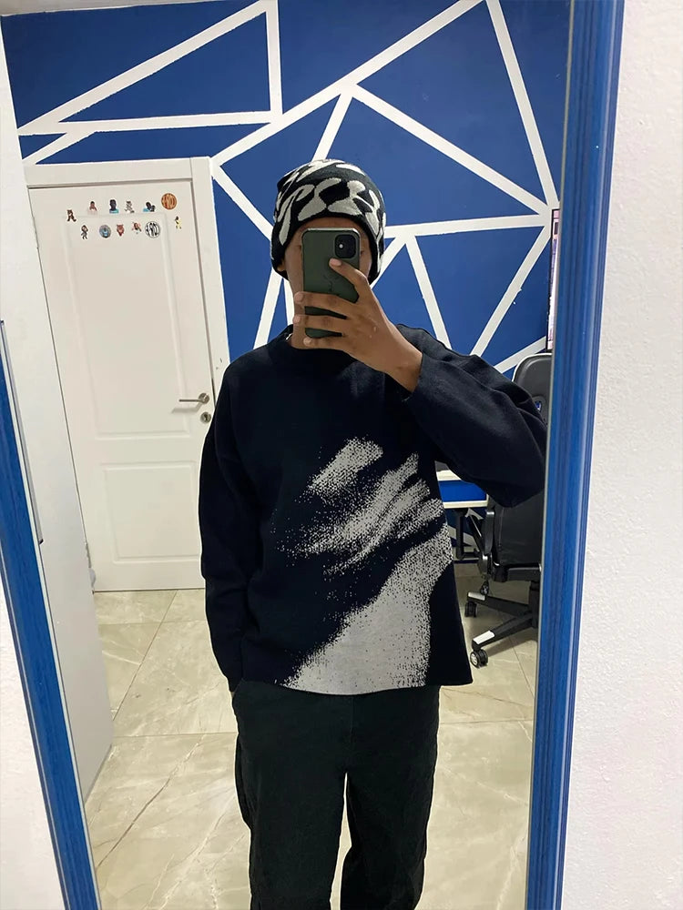 Lost Touch Sweater by My Store displayed on a hanger, featuring a soft knit fabric and a relaxed fit in a neutral color.