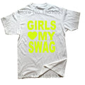Girls love my swag T-shirt by My Store, featuring a stylish design and comfortable fit, perfect for casual wear.