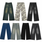 Casual denim pants from My Store featuring classic blue jeans with a relaxed fit and five-pocket design.